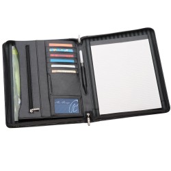 Leather Compendium - A4 Zippered
